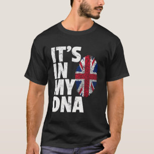 Det är i min DNA British Flagga England Storbritan T Shirt