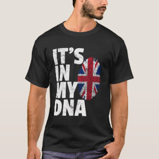 Det är i min DNA British Flagga England Storbritan T Shirt