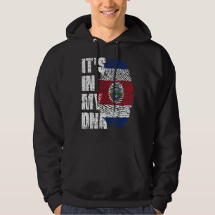 Det är i min Dna Costa Rica Flagga Costa Rican Hoodie