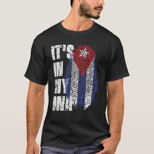 Det är i min Dna Cuba-Flagga kubansk T Shirt