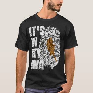 DET ÄR I MIN DNA Cyprus Flagga Boy Girl Gift T Shirt