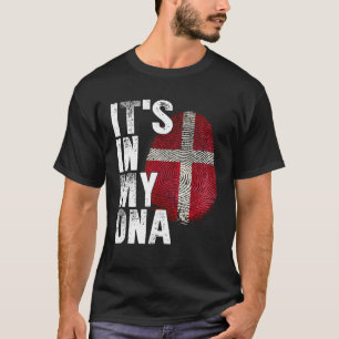 Det är i min DNA Danmark-Flagga T Shirt