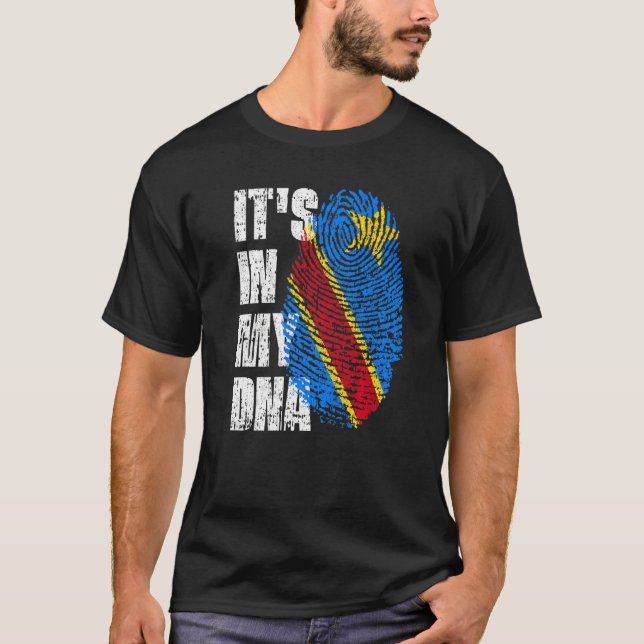 Det är i min Dna Democratic Republic of the Congo  T Shirt (Framsida)