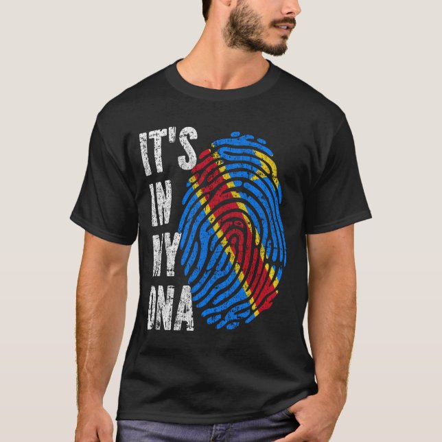 DET ÄR I MIN DNA-Demokratiska republiken Kongo Fl T Shirt (Framsida)