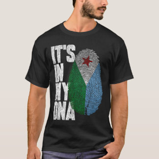 Det är i min DNA Djiboutian Proud Djibouti Flagga T Shirt