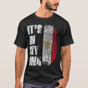 DET ÄR I MIN DNA-Egypten Flagga Boy Girl Gift T Shirt