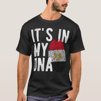 Det Är I Min Dna Egyptisk Nationalflagga Egypten T Shirt
