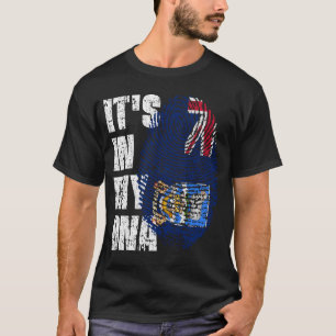 DET ÄR I MIN DNA Falkland Islands Flagga Boy Girl T Shirt