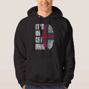 Det är i min Dna Faroe Islands Flagga Faroese Hoodie