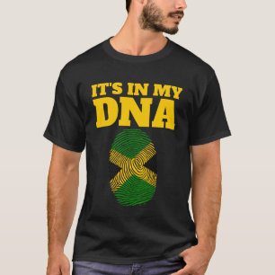 Det är i min DNA-Flagga av Jamaican Roots Fingerpr T Shirt