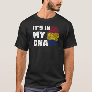 Det är i min DNA-Flagga Fingerprint Manar Women T Shirt