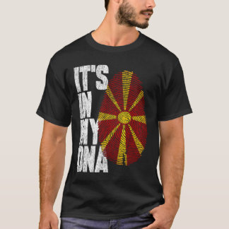 Det är i min DNA-Flagga för Makedonien T Shirt