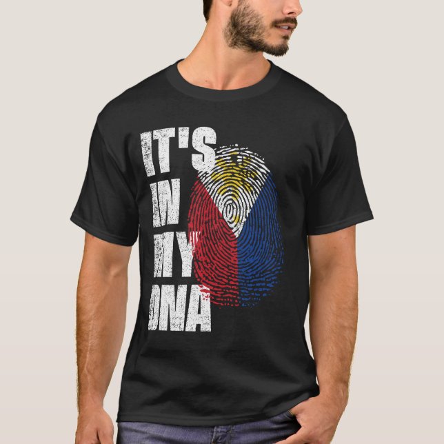 DET ÄR I MIN DNA-Flagga. T Shirt (Framsida)