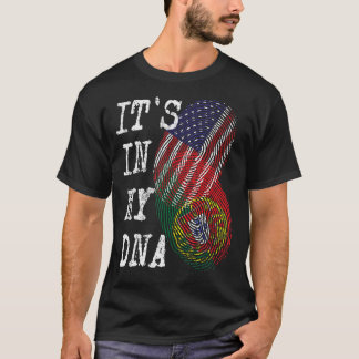 DET ÄR I MIN DNA-Flagga, USA-porten T Shirt