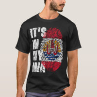 DET ÄR I MIN DNA-Fransk Polynesia Flagga Boy Girl 