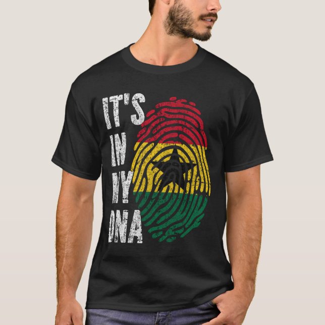 DET ÄR I MIN DNA Ghana Flagga Manar Women Kids T Shirt (Framsida)