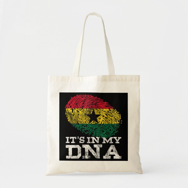 Det är i min DNA Ghanaian-gåvor... Tygkasse (Framsidan)
