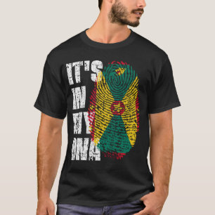 DET ÄR I MIN DNA Grenada Flagga Boy Girl Gift T Shirt