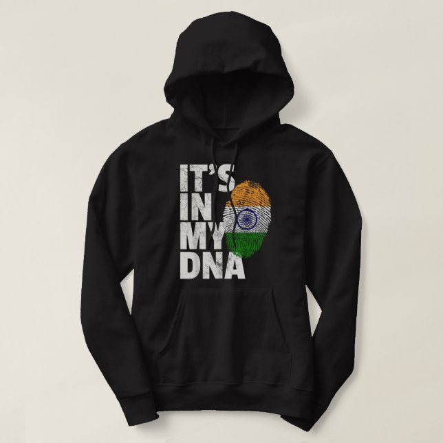 DET ÄR I MIN DNA India Flagga India Manar Women No Hoodie (Design framsida)