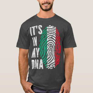DET ÄR I MIN DNA-Italien Flagga Italienska Raglan  T Shirt