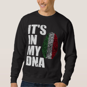 Det är i min DNA-Italien italiensk Flagga Lång Ärmad Tröja