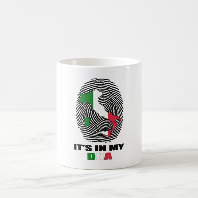 Det är i min DNA-Italien Patriotic Proud Italia Kaffemugg (Center)