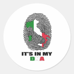 Det är i min DNA-Italien Patriotic Proud Italia Runt Klistermärke
