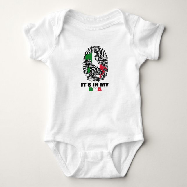 Det är i min DNA-Italien Patriotic Proud Italia T Shirt (Framsida)