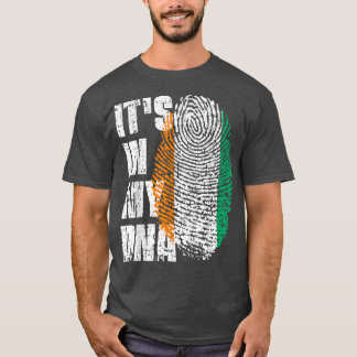Det är i min dna Ivory Kusten Flagga Ivorian 5649 T Shirt