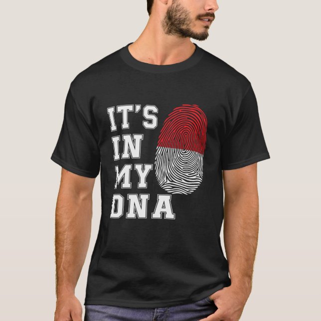 Det är i min DNA Java Proud Gift Indonesia-Flagga T Shirt (Framsida)