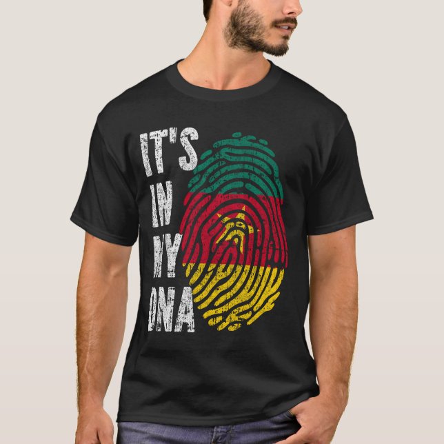 DET ÄR I MIN DNA-kameroon Flagga Manar Women Kids T Shirt (Framsida)