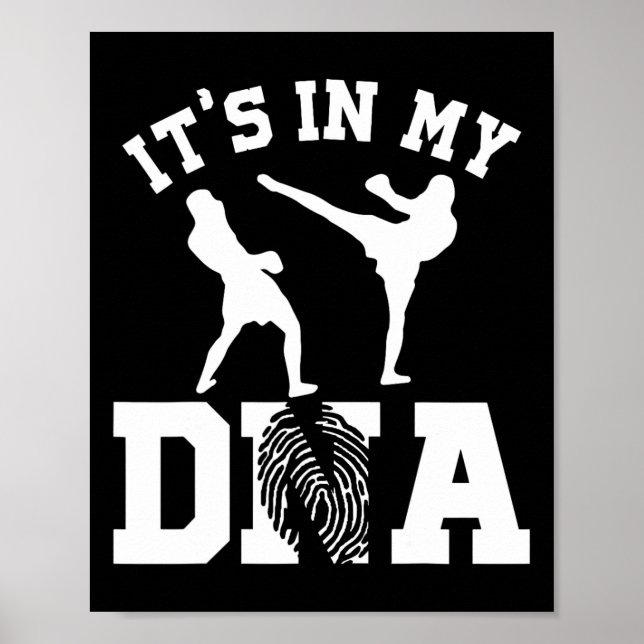 Det Är I Min Dna Kickboxning Presenter  Poster (Framsidan)
