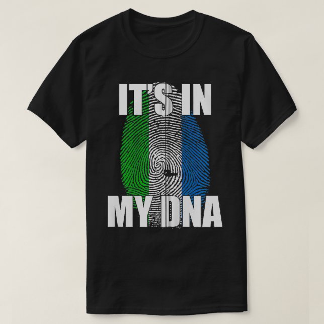 Det är i min DNA Krio Flagga Zip T Shirt (Design framsida)