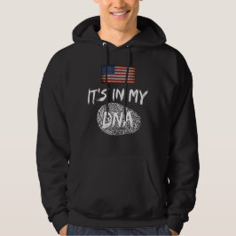 DET ÄR I MIN DNA LAND FLAGGA-ANPASSADE HOODIE