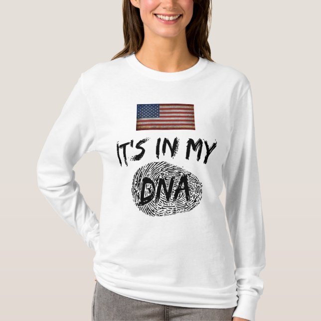 DET ÄR I MIN DNA LAND FLAGGA-ANPASSADE T SHIRT (Framsida)