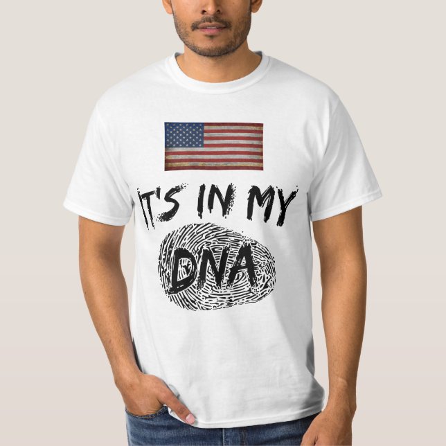 DET ÄR I MIN DNA LAND FLAGGA-ANPASSADE T SHIRT (Framsida)