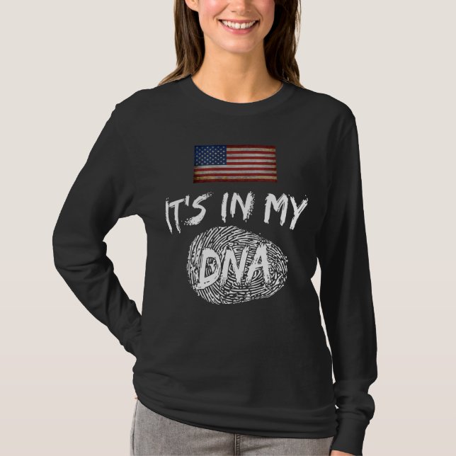DET ÄR I MIN DNA LAND FLAGGA-ANPASSADE T SHIRT (Framsida)