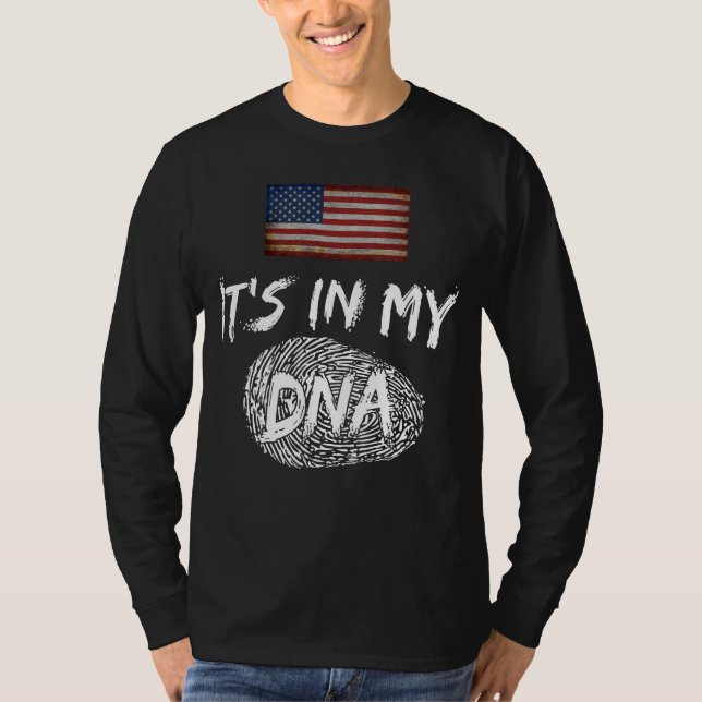 DET ÄR I MIN DNA LAND FLAGGA-ANPASSADE T SHIRT (Framsida)