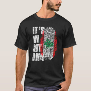Det är i min Dna Libanon-Flagga libanesiska T Shirt