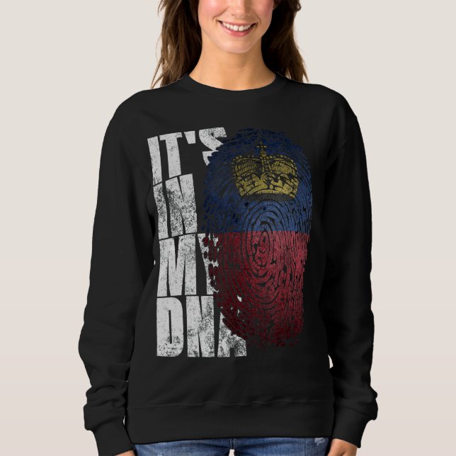 Det är i min Dna Liechtenstein Graphic Liechtenste T Shirt (Framsida)
