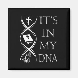 Det Är I Min Dna Lita På Gud Jesus Kristet Tro Män Magnet