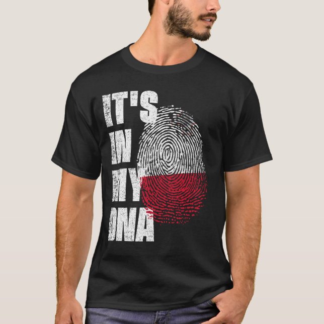 DET ÄR I MIN DNA Malta Flagga T Shirt (Framsida)