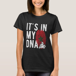 Det är i min DNA Marocko Flagga Moroccan motorcyke T Shirt
