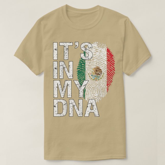 Det är i min DNA Meican Patriot Proud Hispanic Mei T Shirt (Design framsida)