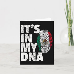 Det är i min Dna Mexikanska Flagga Cinco De Mayo G Kort