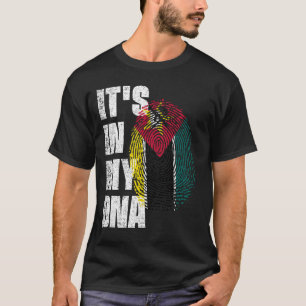 DET ÄR I MIN DNA Moçambique Flagga T Shirt