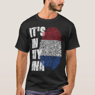 DET ÄR I MIN DNA Netherlands Flagga Boy Girl Gift T Shirt