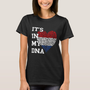 Det är i min DNA Netherlands Flagga Heart Dutch Fl T Shirt