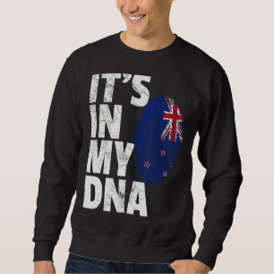 Det är i min Dna New Zealand Flagga Women Kids Lång Ärmad Tröja