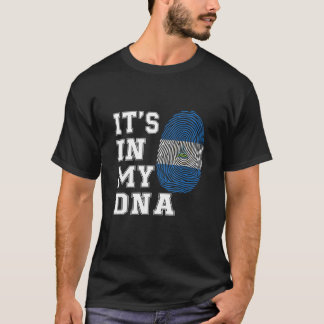 Det är i min DNA Nicaragua Proud Nicaragua Flagga T Shirt